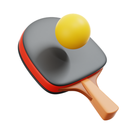 Table Tennis Bat  3D Icon