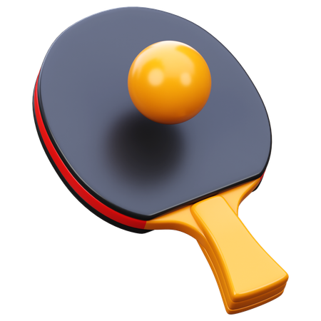 탁구 배트  3D Icon