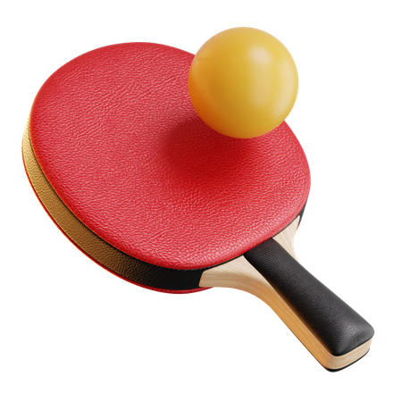 Table Tennis Bat  3D Icon