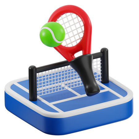 Table Tennis Field  3D Icon