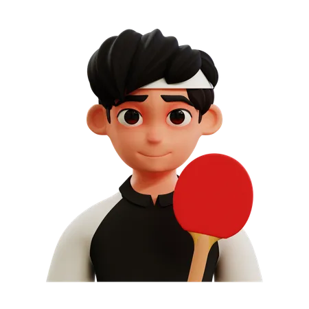 Table Tennis Player  3D Icon