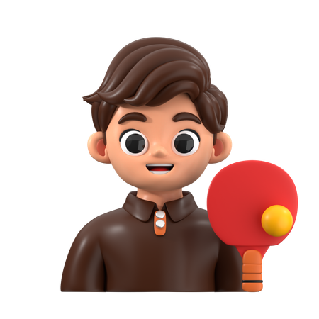 탁구 선수 아바타  3D Icon