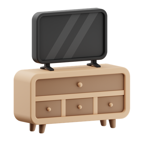Table TV  3D Icon