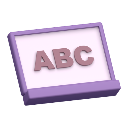 Tableau blanc  3D Icon