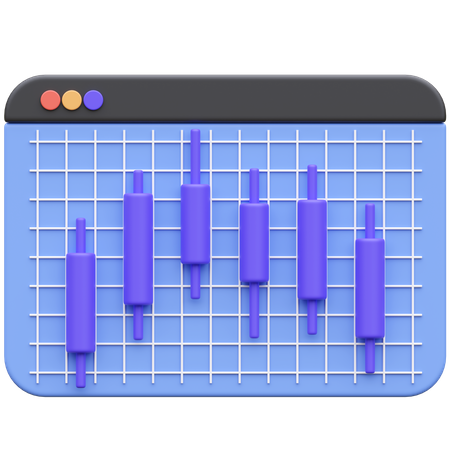 Tableau des bâtons de bougie  3D Icon