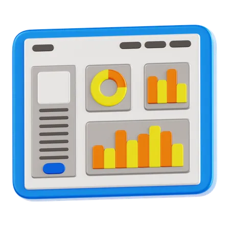 Tableau de bord  3D Icon