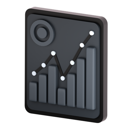 Tableau de bord des revenus des freelances  3D Icon