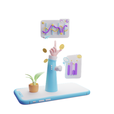 Tableau de bord d'entreprise  3D Icon