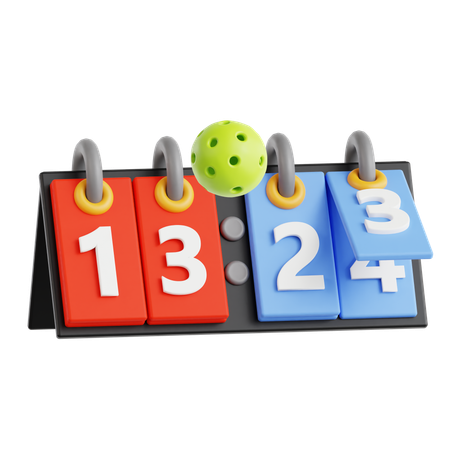 Tableau de bord de pickleball  3D Icon