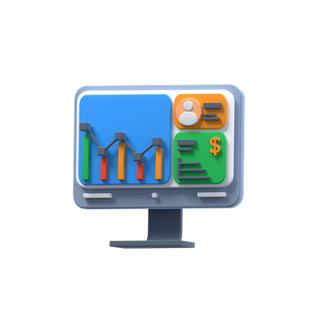 Tableau de bord utilisateur  3D Icon