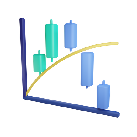 Tableau des bougies  3D Illustration