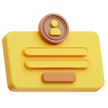 Tableau de connexion  3D Icon