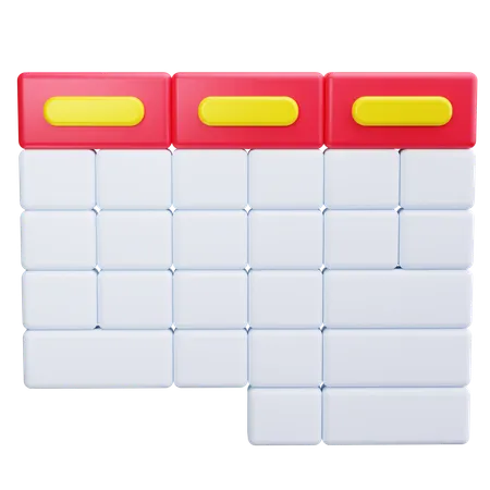 Tableau de données  3D Icon