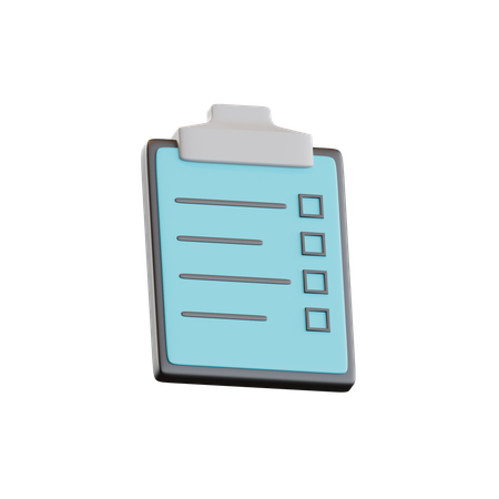 Tableau de liste d'emplois  3D Icon