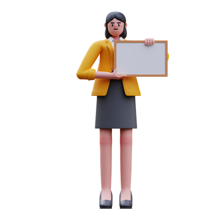 Tableau de maintien de l'enseignant expliquant aux élèves  3D Icon