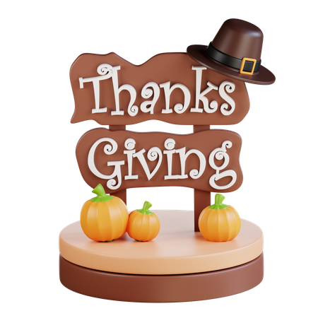 Tableau de Thanksgiving  3D Icon