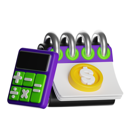 Tableau des dépenses mensuelles  3D Icon