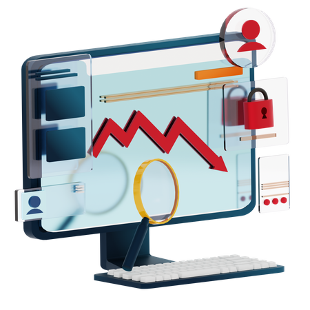 Tableau des pertes en ligne  3D Icon