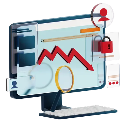 Tableau des pertes en ligne  3D Icon