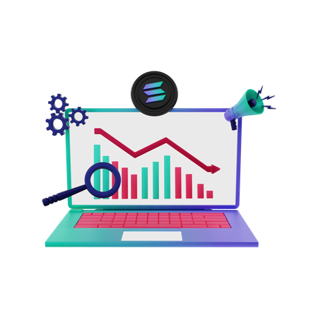 Tableau des pertes de Solana  3D Illustration