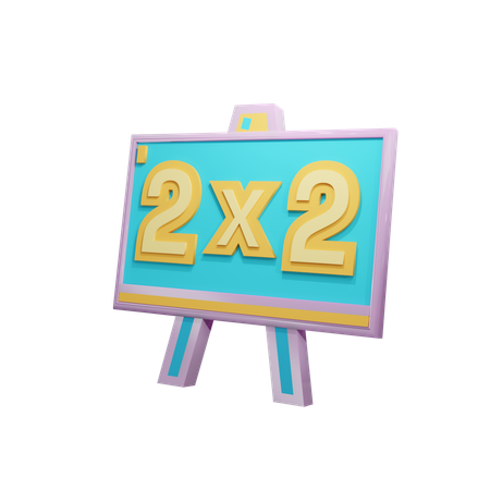 Tableau de mathématiques  3D Icon