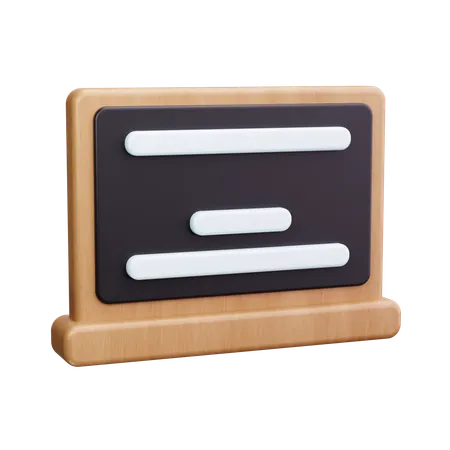 Tableau noir  3D Icon