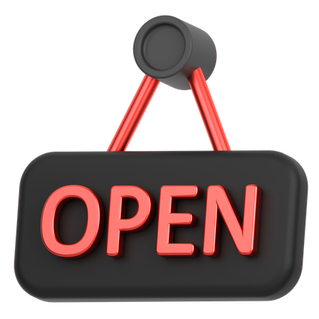 Tableau ouvert  3D Icon