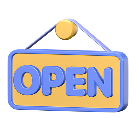 Tableau ouvert  3D Icon