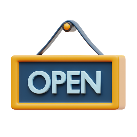 Tableau ouvert  3D Icon