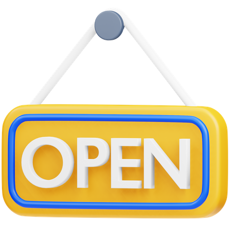 Tableau ouvert  3D Icon