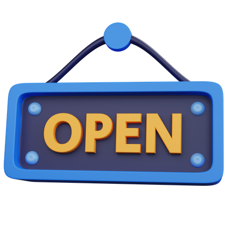 Tableau ouvert  3D Icon