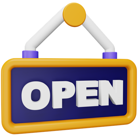 Tableau ouvert  3D Icon