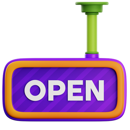 Tableau ouvert  3D Icon