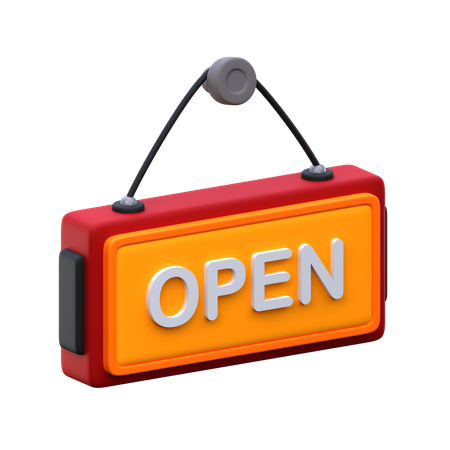 Tableau ouvert  3D Icon