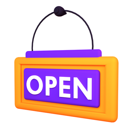 Tableau ouvert  3D Icon