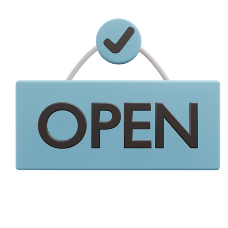 Tableau ouvert  3D Icon