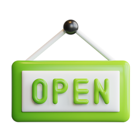 Tableau ouvert  3D Icon