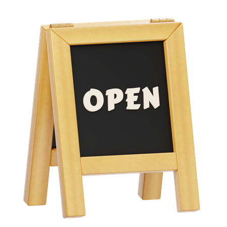 Tableau ouvert  3D Icon