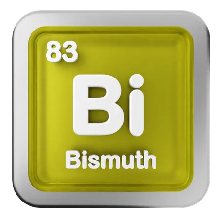 Tableau périodique du bismuth  3D Icon