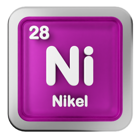 Tableau périodique du nickel  3D Icon