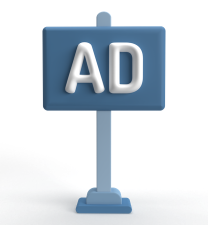 Panneau publicitaire  3D Icon