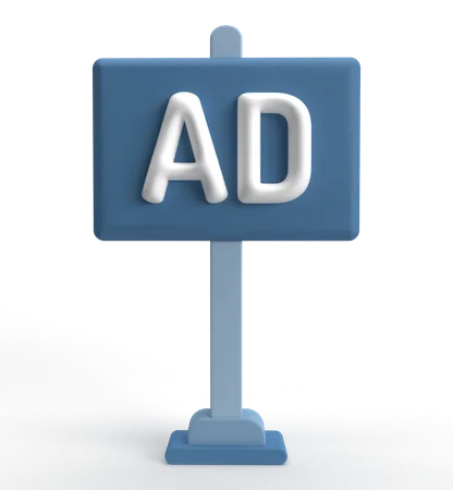 Panneau publicitaire  3D Icon