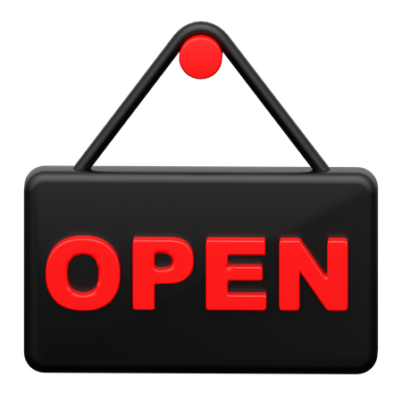 Tablero abierto  3D Icon