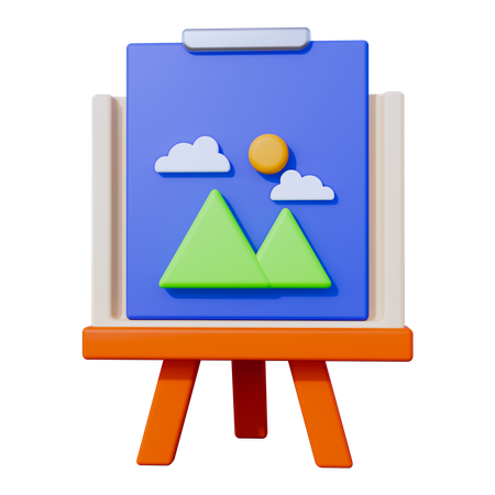 Tablero de arte  3D Icon