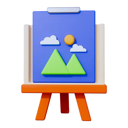 Tablero de arte  3D Icon