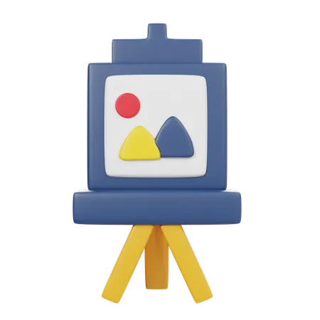 Tablero de arte  3D Icon