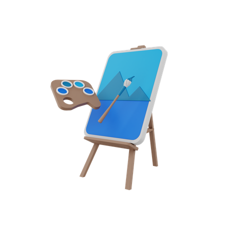 Tablero de arte  3D Icon