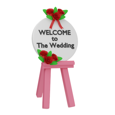 Tablero de boda  3D Icon