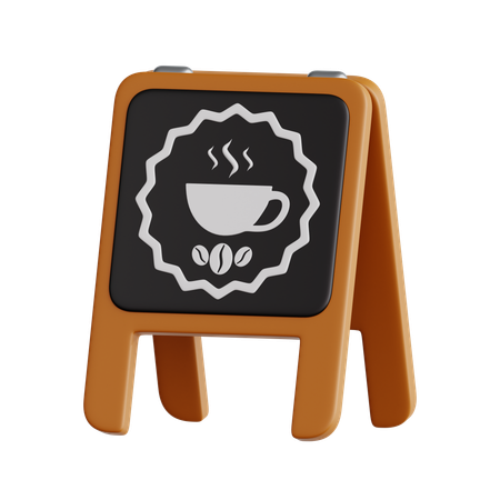 Tablero de cafeteria  3D Icon