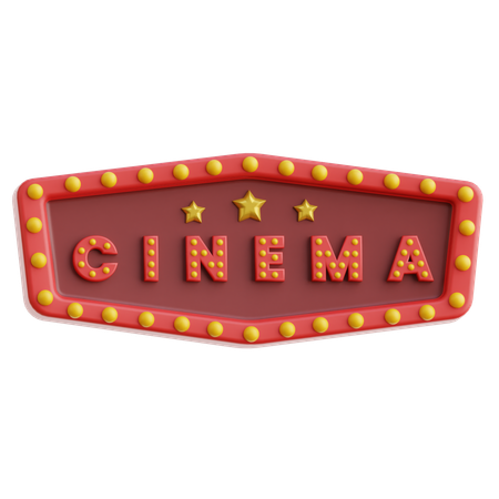 Tablero de cine  3D Icon